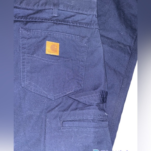 Carhartt Navy Canvas Carpenter Jean Loose Original Fit 40x34 New! - Picture 4 of 9